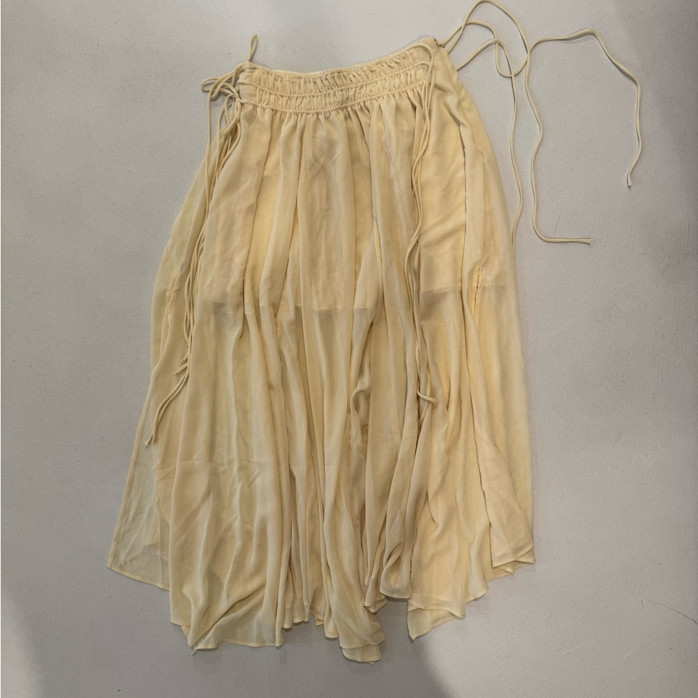 NWT H&M Yellow A-Line Skirt